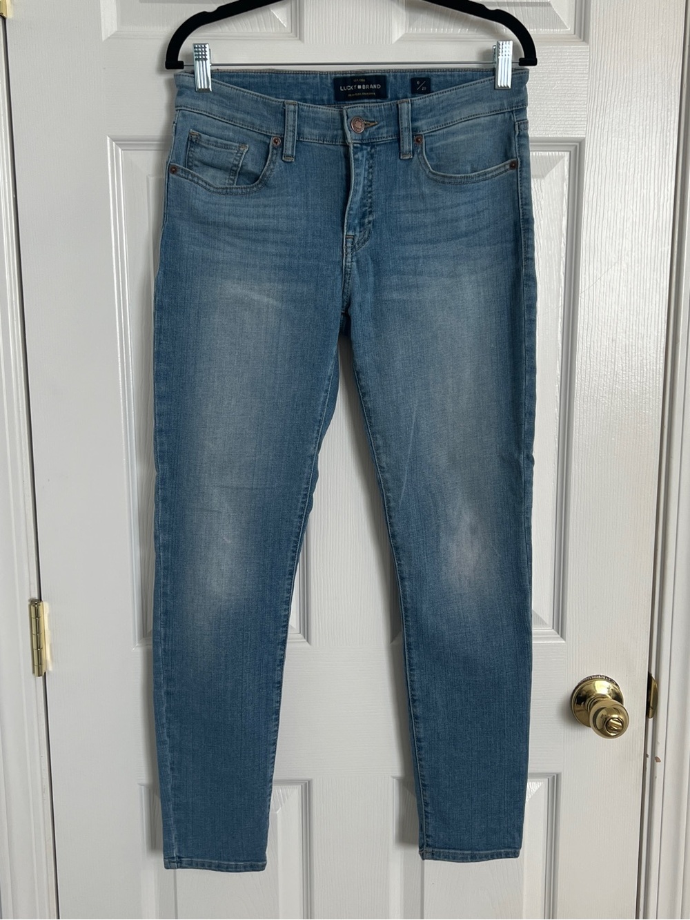 Lucky Brand Stella Skinny Jeans Light Wash Mid Rise Stretch Denim‎ Women’s 8